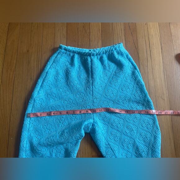 70s Vintage Jantzen Blue Knit Pantsuit - Picture 12 of 15